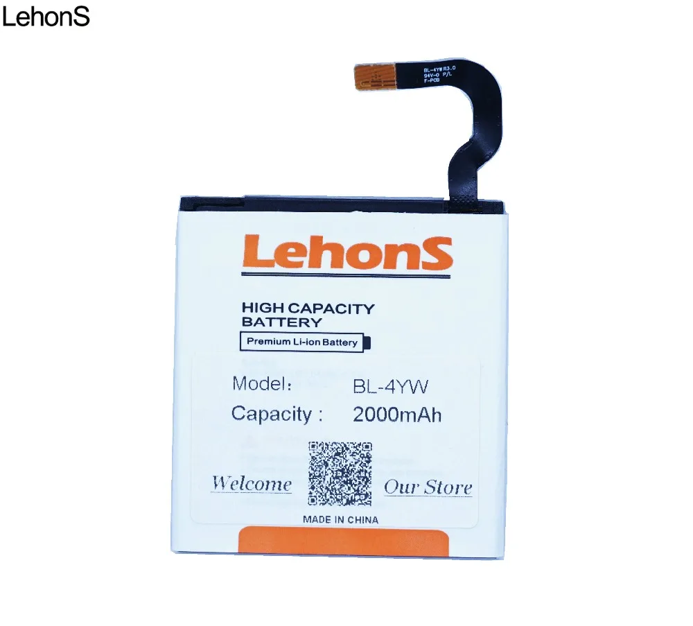 LehonS 1x высококачественный BL-4YW BL4YW BL 4YW мобильный телефон Литий-полимерный