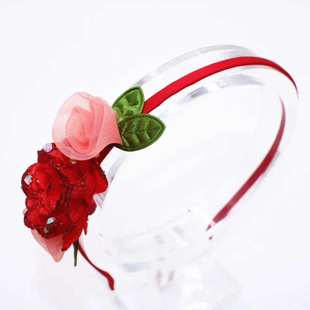 Детский обруч для волос с красивыми цветами милый натурального цвета