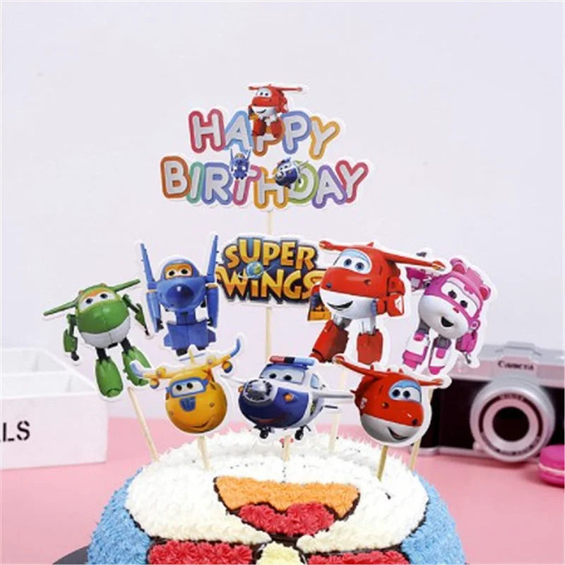 Cake Topper-3 1set/pack Disney Forzen Happy Birthday Party Cake Topper Kids Favors Decorate Cupcake Toppers With Sticks Baby Shower Supplies - Цвет: Cake Topper-3