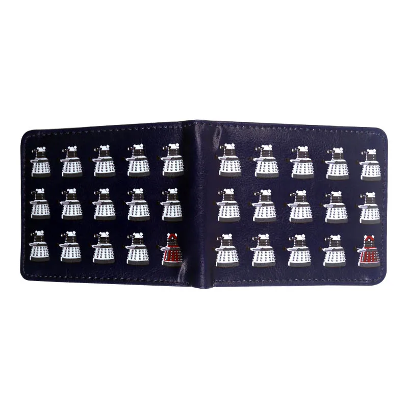 Кошелек для мужчин Doctor Who Blue Police Box PU искусственная кожа двойной складной кошелек держатель для карт Новинка