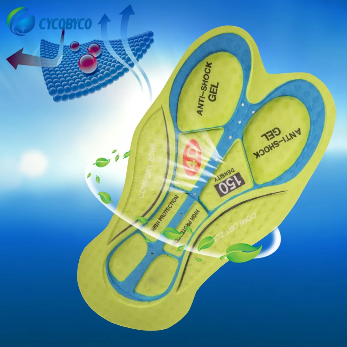 Велокостюм Cycobyco мужской флуоресцентный Джерси с коротким рукавом шорты для