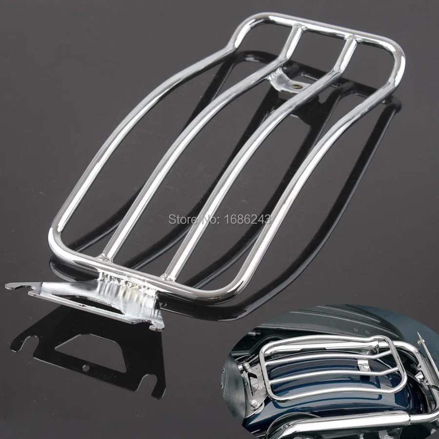 Хромированный багажник для мотоцикла сиденье Соло Harley Road King Electra Glide Touring 1998 2004