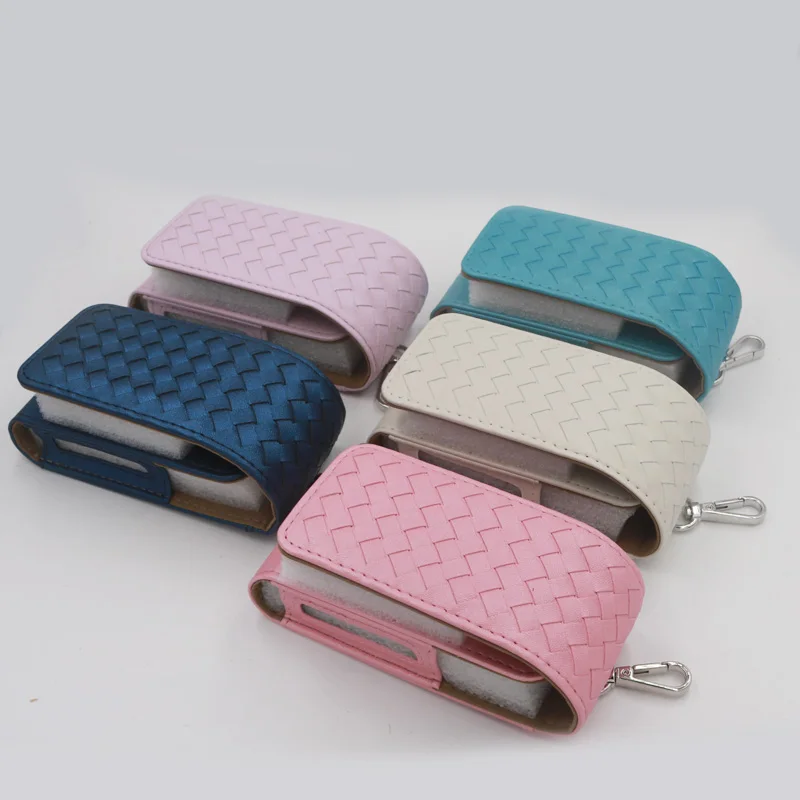 Retail 8 Colors blade leather Case vape bag For iQOS Electronic Cigarette blue pink white black pouch Carrying Protective | Электроника