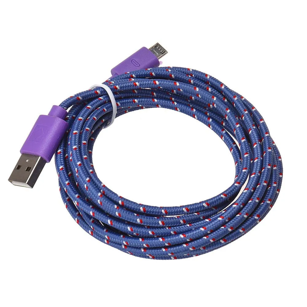 2 м/3 м шнур для телефона Micro USB кабель Смартфон Зарядка универсальные телефонные
