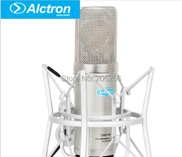 Alctron CM6MKII профессиональный конденсаторный микрофон проводной Микрофон Звук Studio для комплект для видеозаписи KTV караоке с подвесом