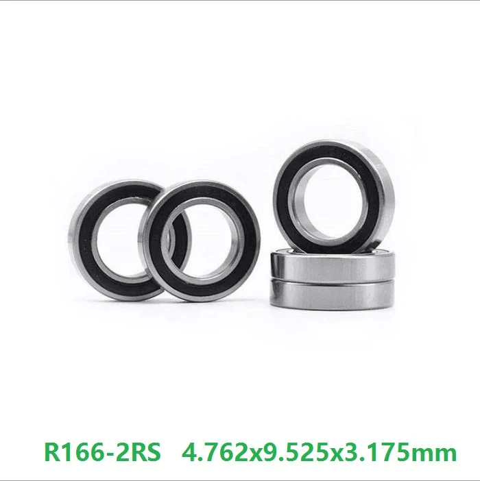 200 шт./лот R166-2RS R166RS R166 RS 3/16 &quotx 3/8&quot x 1/8 &quotдюймов герметичный подшипник Глубокий