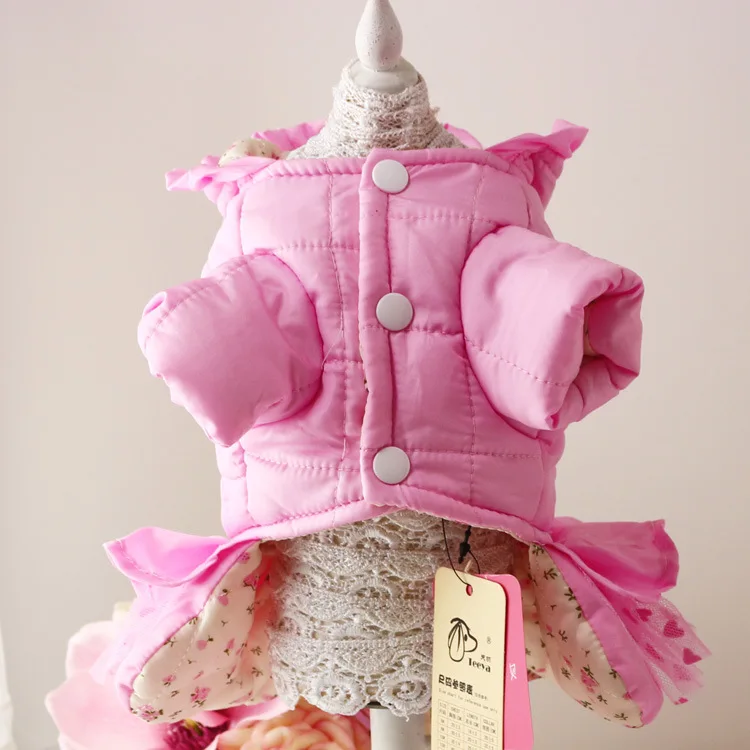 Милый розовый собака щенок роскошное платье принцессы с юбкой пачкой бантом