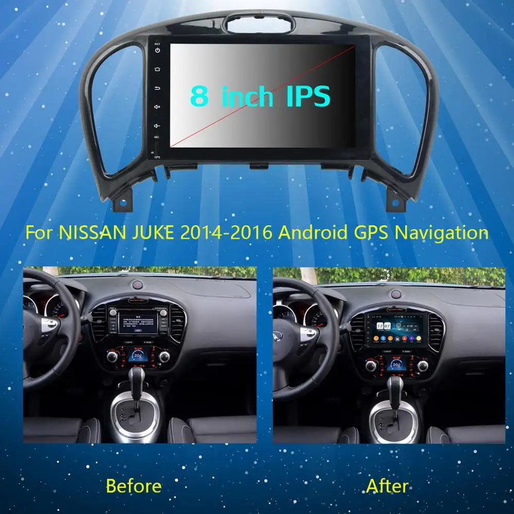 Автомобильный DVD плеер 8 дюймов IPS ядер 4 Гб + 64 ГБ Android 9 0 GPS навигатор для Nissan Juke YF15