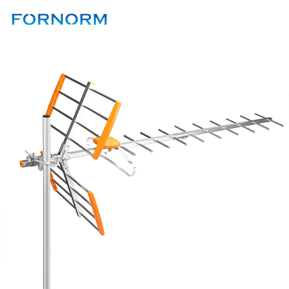 Fornorm 80 Миля Диапазон приема наружная ТВ антенна с высоким коэффициентом усиления HD ТВ антенна цифровая усиленная наружная/чердачная/крыша HD ТВ антенна