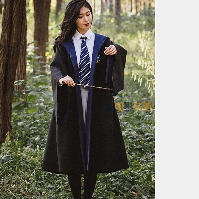 Action hp Quidditchs Colth Hogwart Robe плащ Гриффиндор слизеринс hp Harri Magic платье косплей костюм Одежда для сцены