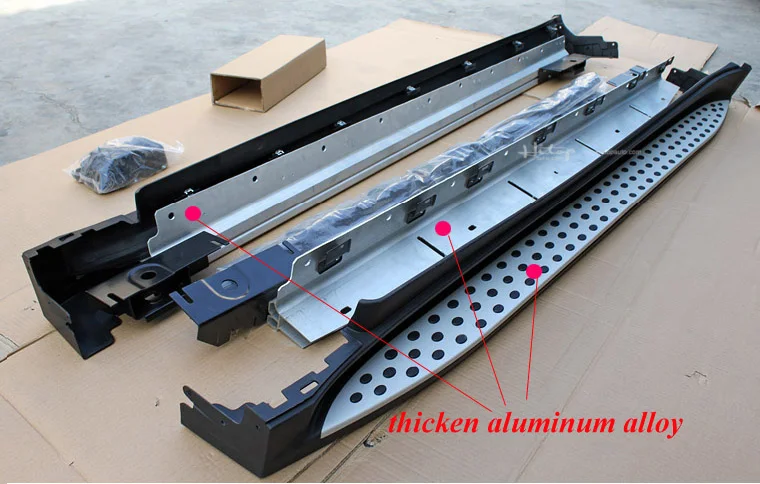 OE model side step bar running board for ML ML350 ML450 W164 2006-2011 year only thicken linning free shipping to Asia | Автомобили и