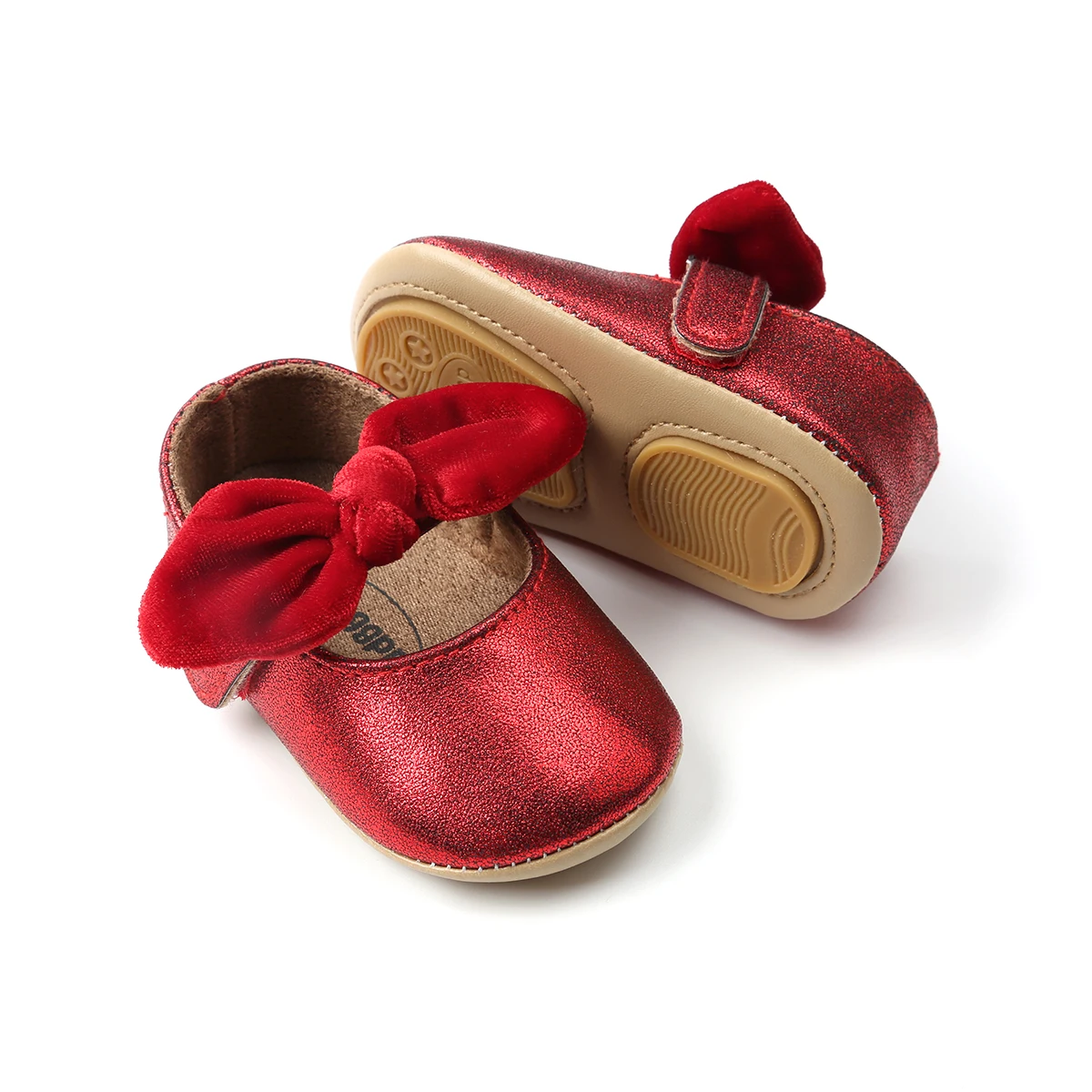 

2020 New Style Baby Girls Princess Shoes Soft Sole Infant First Walkers Fashion Butterfly-knot Bebe Moccasins