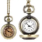 Модные мужские женские винтажные кварцевые карманные часы сплав стекло купол ожерелье кулон унисекс свитер цепь часы подарки LXH