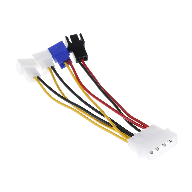 1pcs 4-Pin Molex to 3-Pin fan Power Cable Adapter Connector 12v*2 / 5v*2 Computer Cooling Fan Cables for CPU PC Case | Компьютеры и