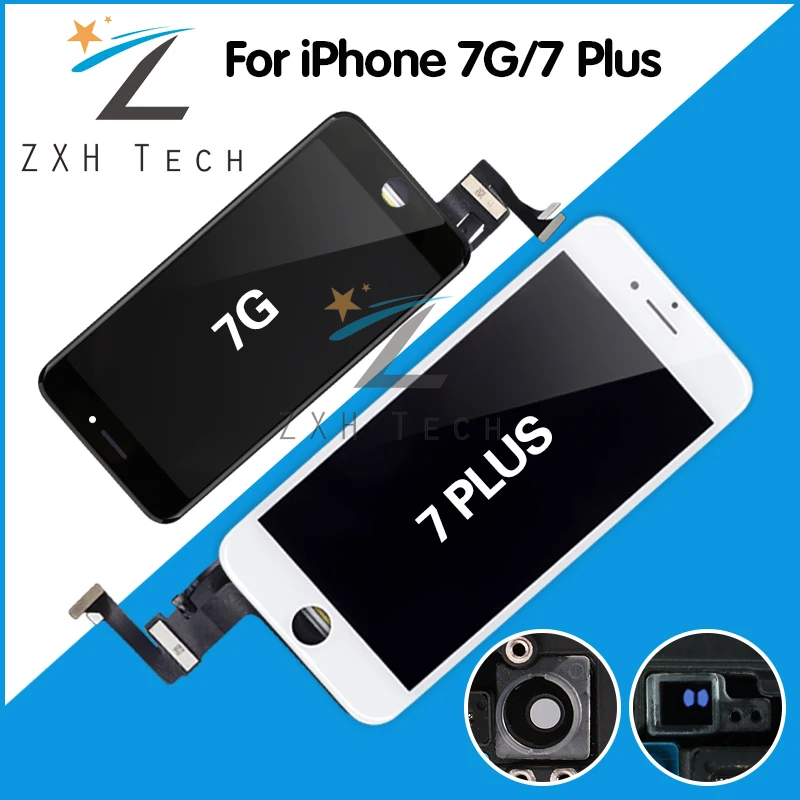 10 шт./лот класс AAA OEM для iPhone 7 LCD plus экран дисплея Замена объектива Pantalla сенсорный