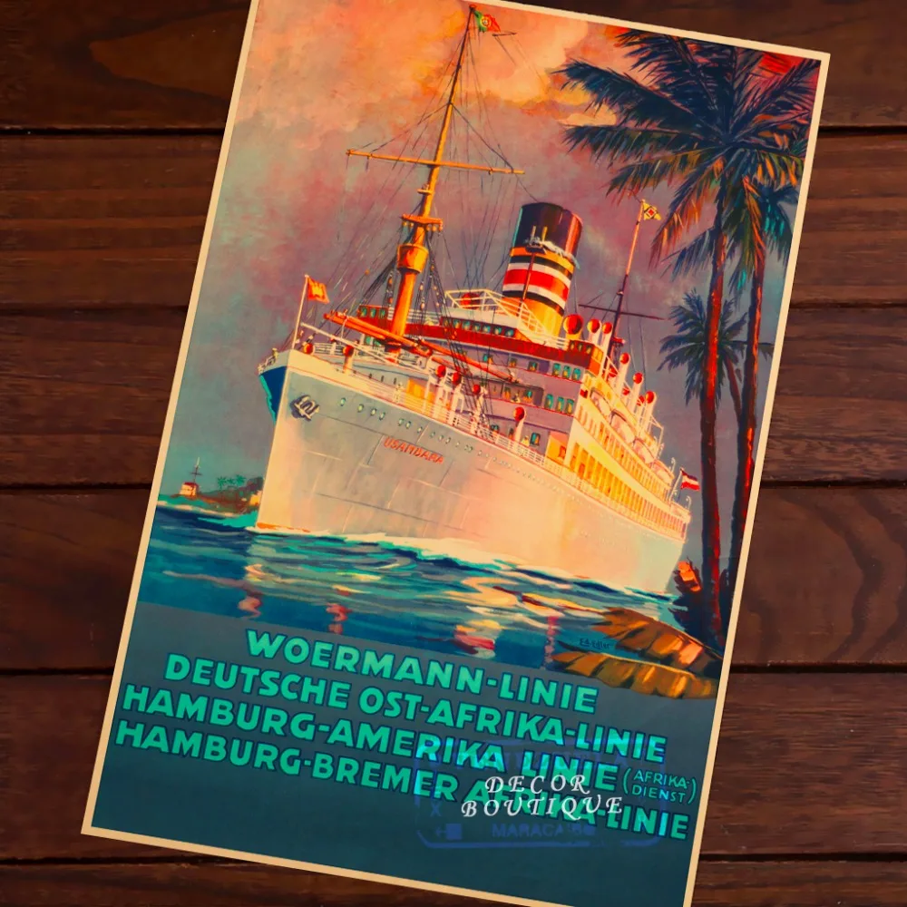 Винтажный декоративный постер гамбургерская линия Америки | Дом и сад