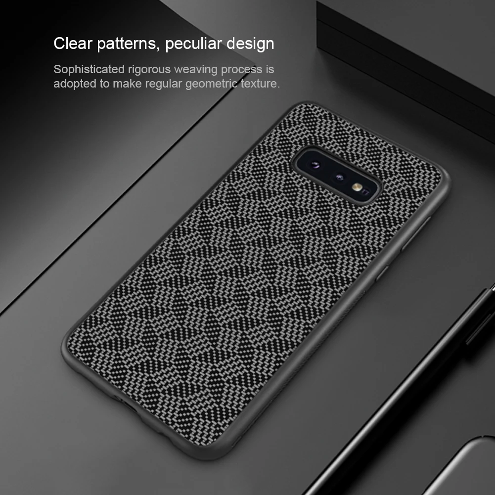 Nillkin плед Чехол для samsung Galaxy S10e химическое волокно случаях телефон оболочки жесткий задняя крышка