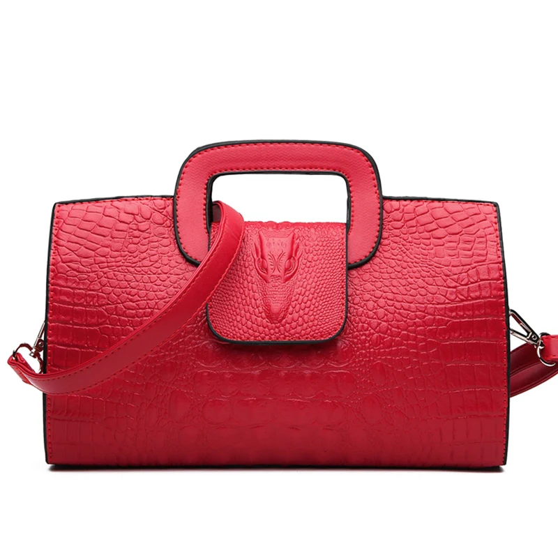 Высококачественная сумка с узором крокодиловая кожа новая модная