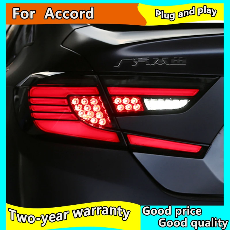 Автомобильный Стайлинг светодиодный задсветильник для Honda Accord 10 2018 2019 задний