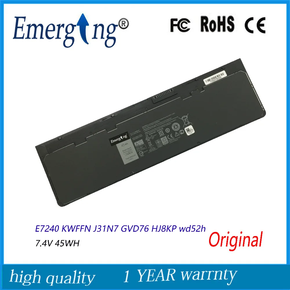 

Новый оригинальный аккумулятор для ноутбука Dell Latitude E7240 E7250 WD52H GVD76 HJ8KP NCVF0, 7,4 В, 45 Вт/ч