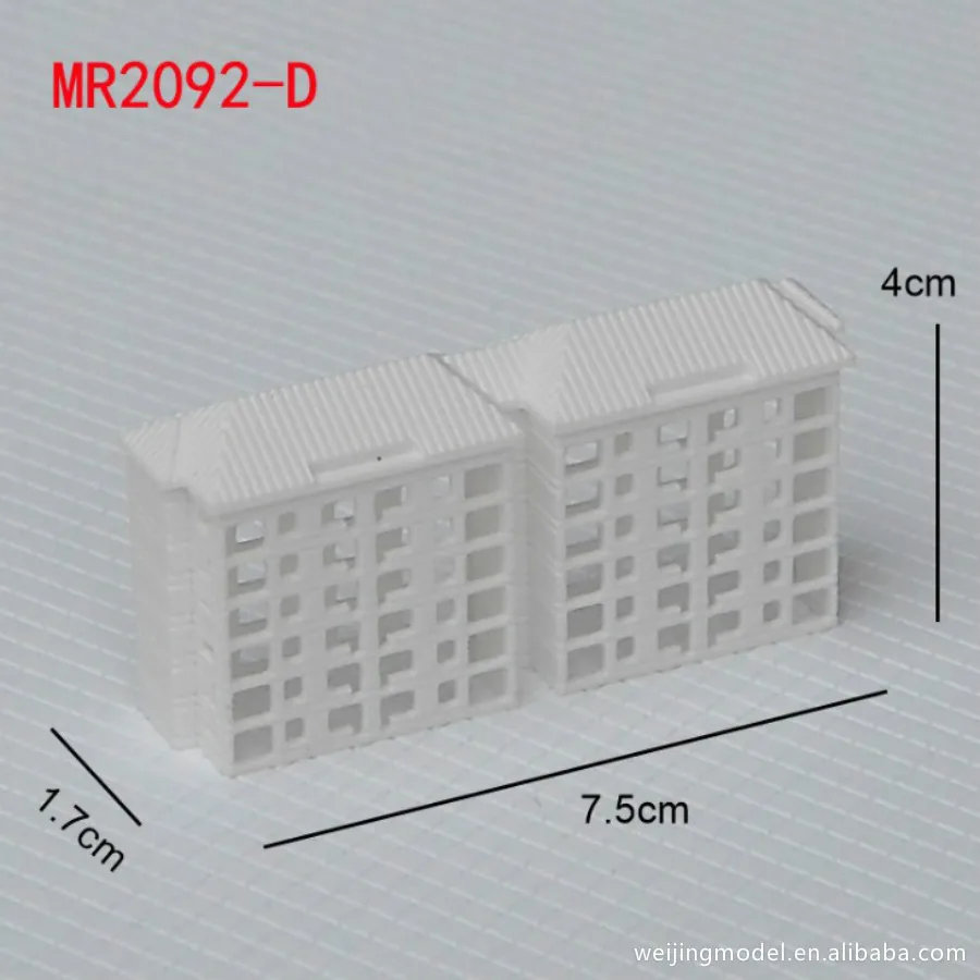 D 1/500 DIY строительный песочный стол Модель Материал жилой район высотное жилое здание модель полупрозрачное планировочное здание - Цвет: D