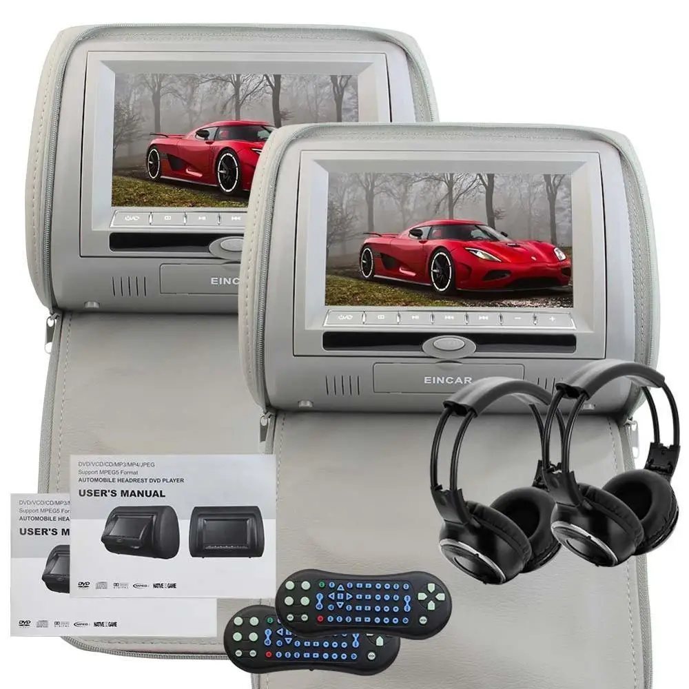 Подголовник dvd-плеер цифровой экран LCD FM & IR передатчик игры и ИК Поддержка 32