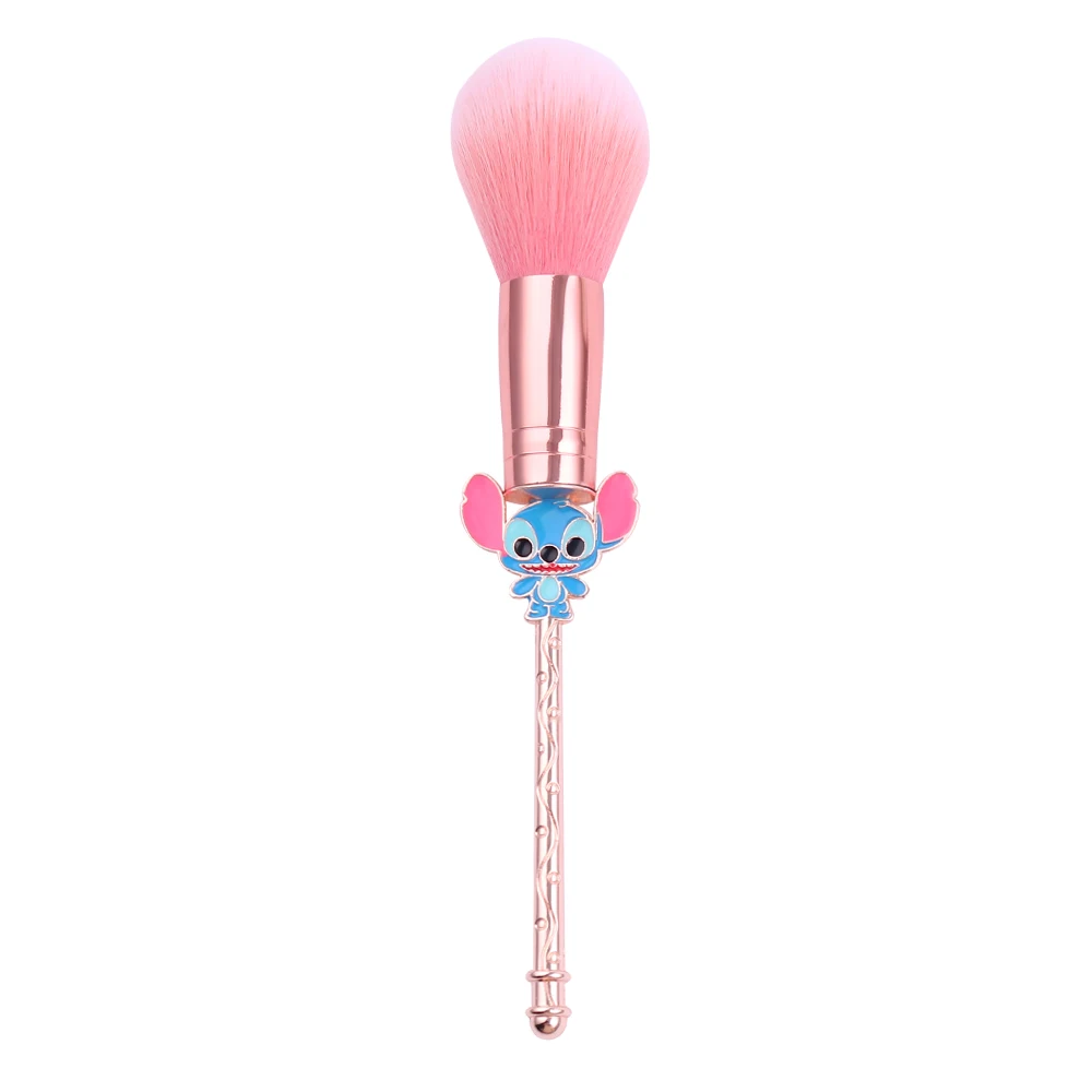 Kawaii Stitch, большая пудра, румяна, Кисть для макияжа, розовые кисти для волос, 1 шт., кисть для основы, инструмент для красоты лица, профессиональная косметика - Handle Color: 1