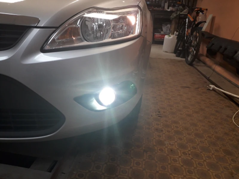 Светодиодсветильник Автомобильные противотуманные фары 100 Вт H11 H8 белые дневные