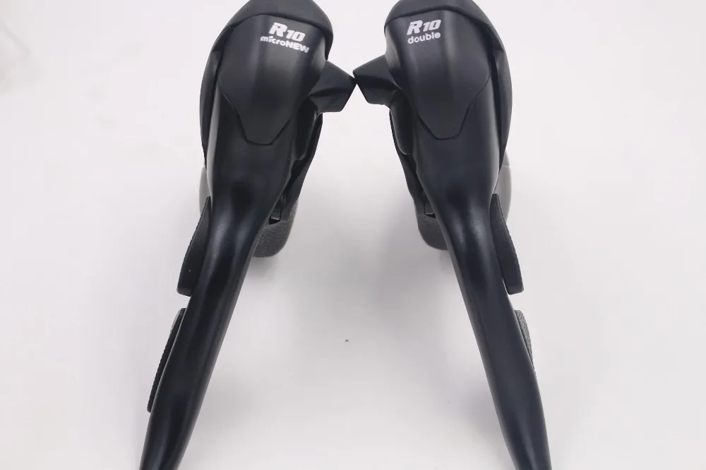 Micronew дорожный велосипед STI рычаги, 2x10 скоростей, черный для shimano 10 скоростей s