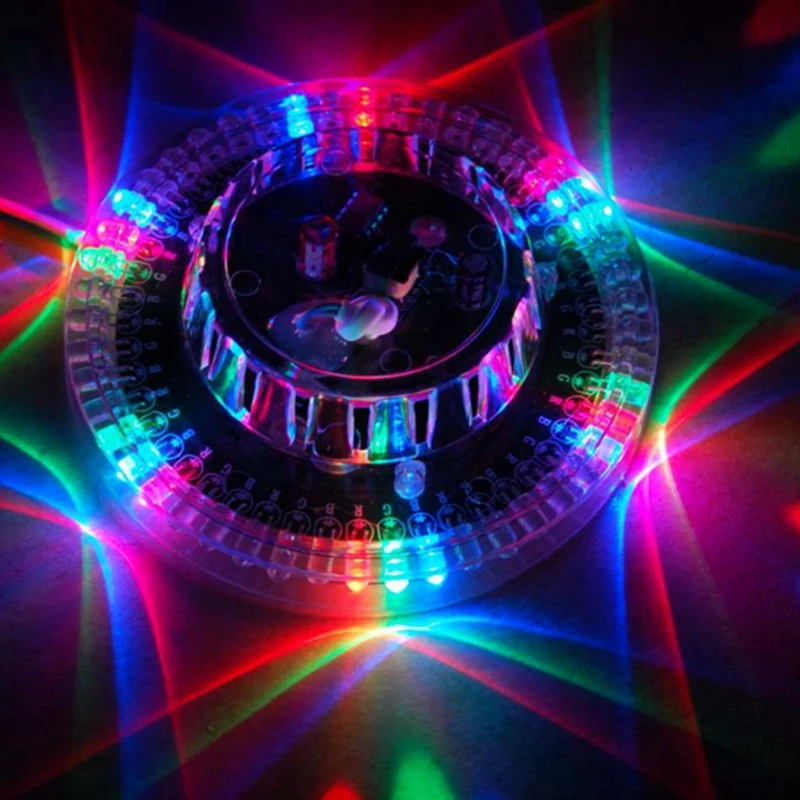 НЛО Портативный лазерный проектор сценический светильник s 8 Вт rgb 48 led Подсолнух светодиодный светильник ing для KTV DJ Свадебный Рождественский атмосферный светильник