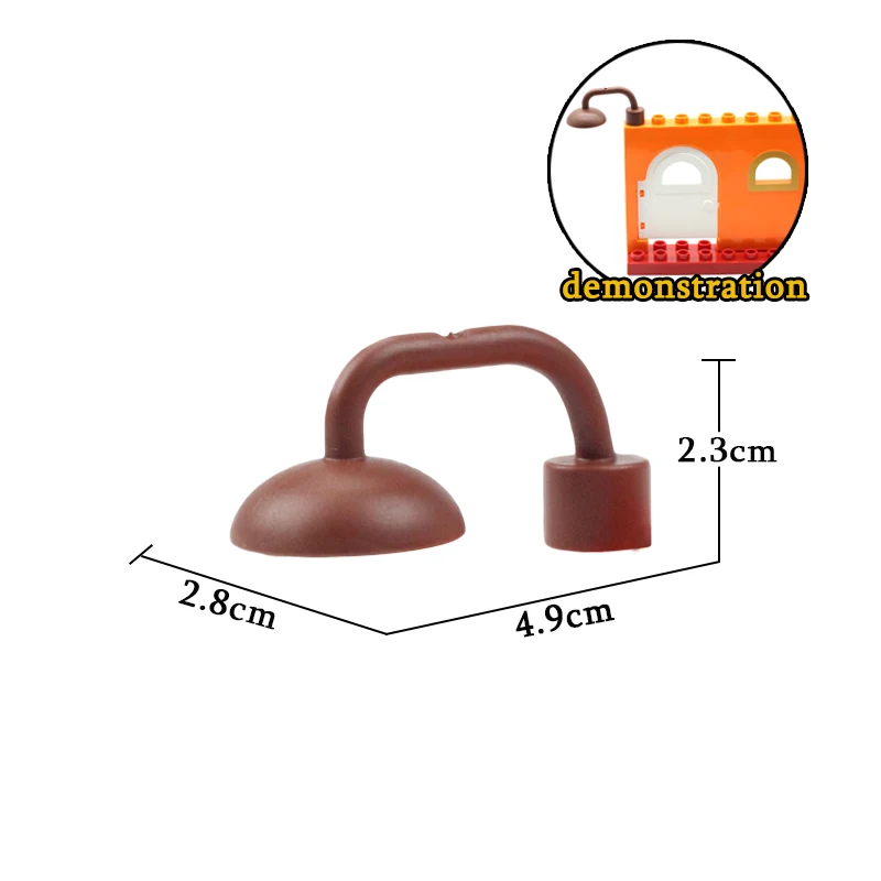 Дом большие частицы строительные блоки Аксессуары Совместимые Duplos набор кирпичи карнизы окна двери крыши игрушечные плитки для детей подарок