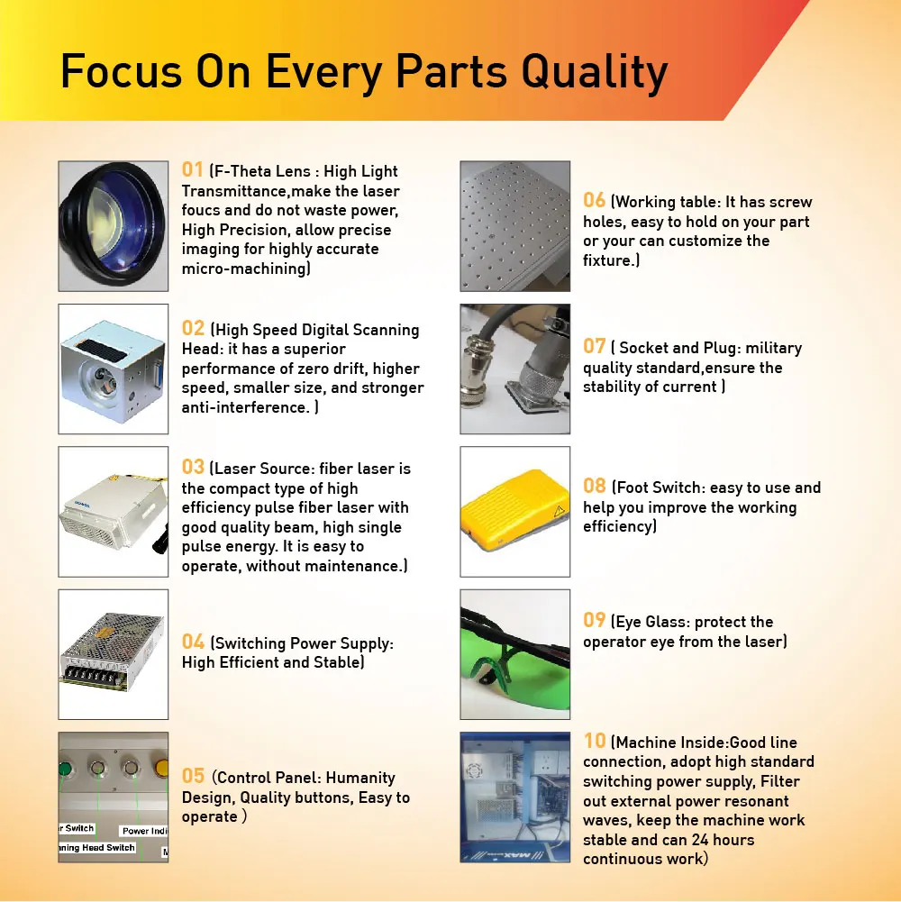 Высокая точность и скорость волоконного лазерного гравировального станка для