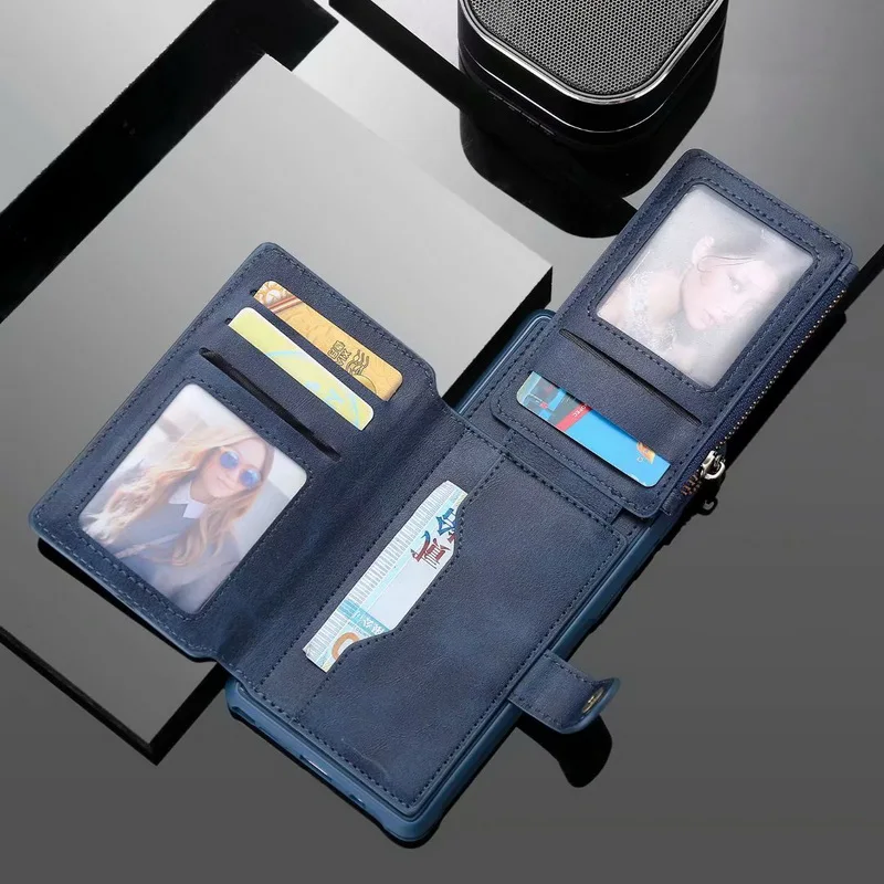 Coque чехол для Samsung Галактики S8 S9 S10 5G S10E S20 ультра Plus Note 8 9 10 20 карт на молнии