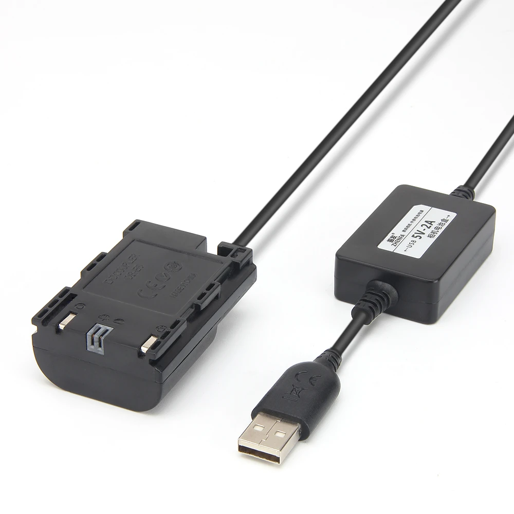 5V Power Supply USB LP-E6 Dummy Battery ACK-E6 DR-E6 Power Adapter for Canon EOS 5D Mark II III 5D2 5D3 6D 7D 60D 60D 70D 80D