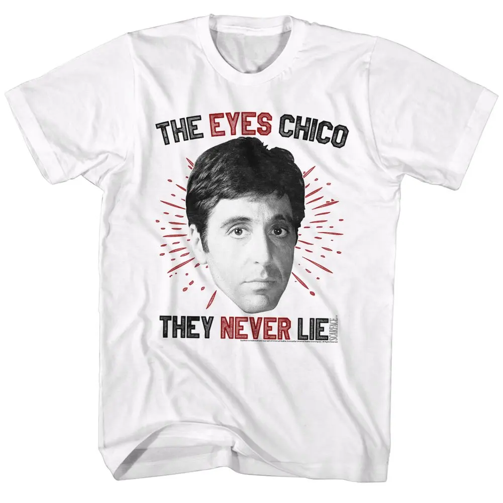 2Bhip Scarface 1980's Гангстер с глазами Chico Al Pacino Тони Монтана взрослая футболка мужская