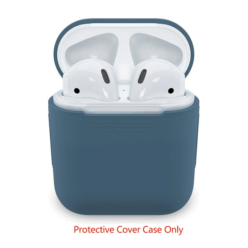 1 шт. силиконовый чехол для Bluetooth наушников из ТПУ Airpods зарядный гарнитуры |