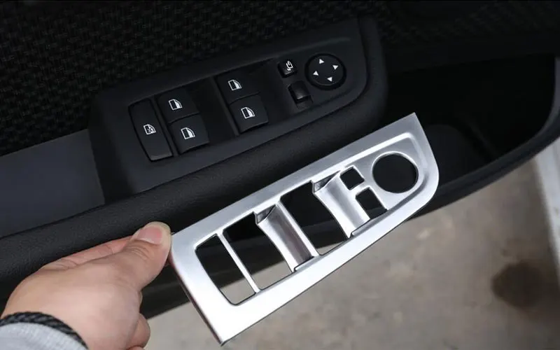4 шт. для BMW Новинка 1 серии 118i 120i 125i f52 2016 2017 ABS Матовый хромированный переключатель