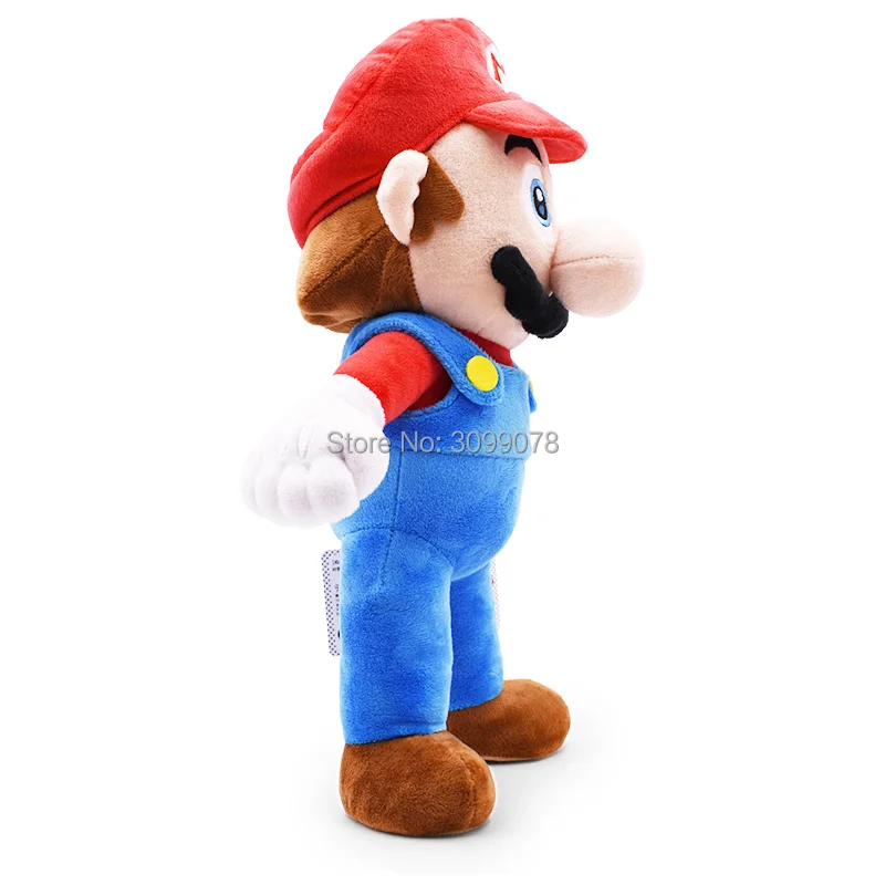 Большой размер 1" 37 см красный Super Mario Bros стоящий Супер Марио Плюшевые Куклы Игрушка мягкая Peluche кукла детские подарки