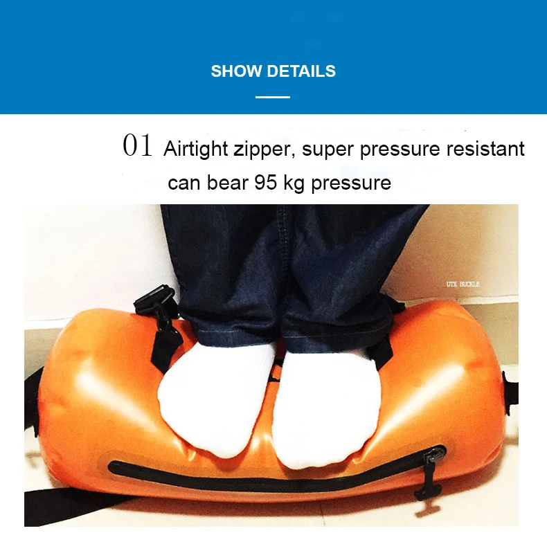 15L LONGHIKER, Спортивная, ПВХ, водонепроницаемая, для плавания, для рафтинга, для дайвинга, сумка для водостойких буй для плавания, Пляжная, морская, сумка, рюкзак