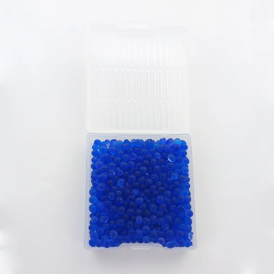 blue Силикагель коробка 1 шт многоразовые Белый Оранжевый Синий силикагель поглотитель влаги абсорбент блок осушителя изменение цвета индикации - Цвет: blue