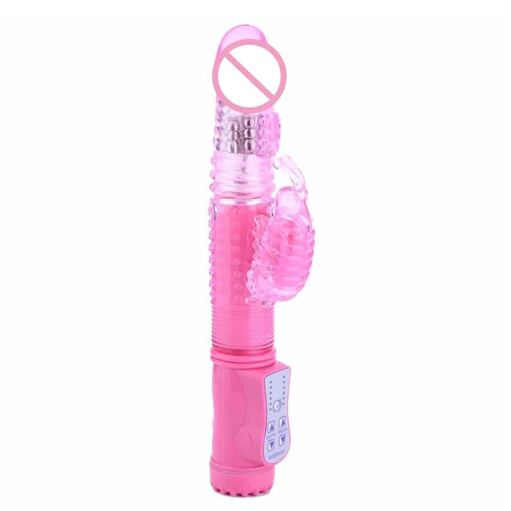 12 Скоростей двойной двигатель Кролик Вибраторы и вращение G Spot Вибратор массажер