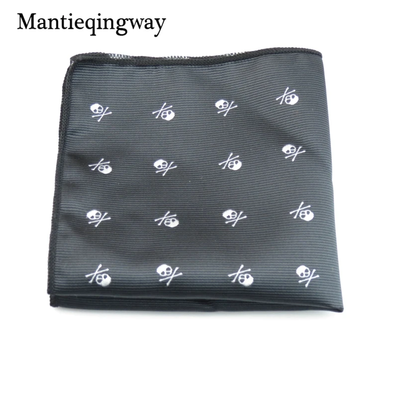 Mantieqingway модные жаккардовые карманные квадратные носовые платки с черепом для
