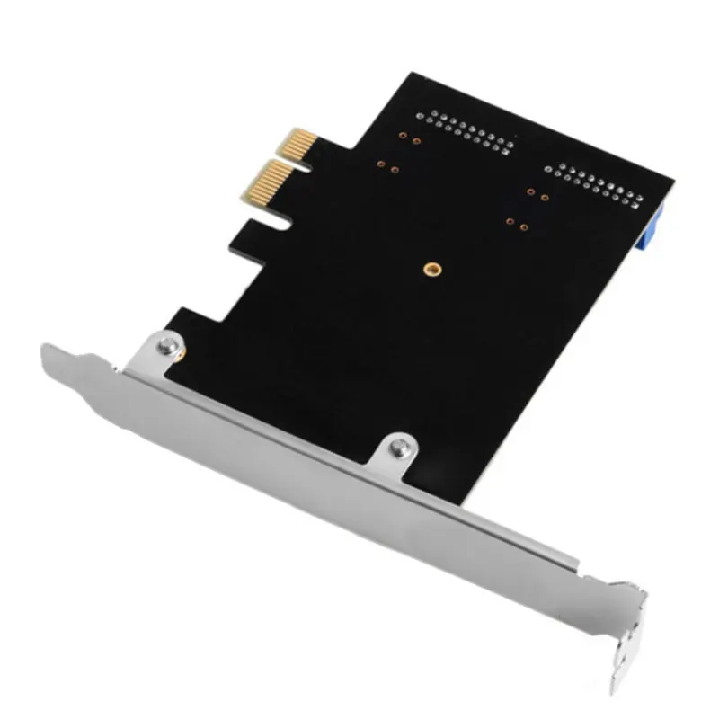 Новый разъем PCI Express на двойной 20 контактный USB 3.0 e X1 2 порта 19pin 3 0 с поддержкой