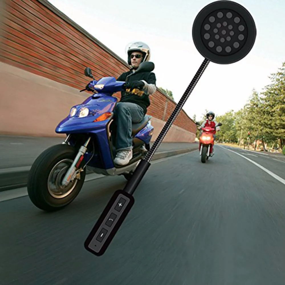 Мотоциклетный шлем динамики гарнитуры микрофон Bluetooth громкой связи управление