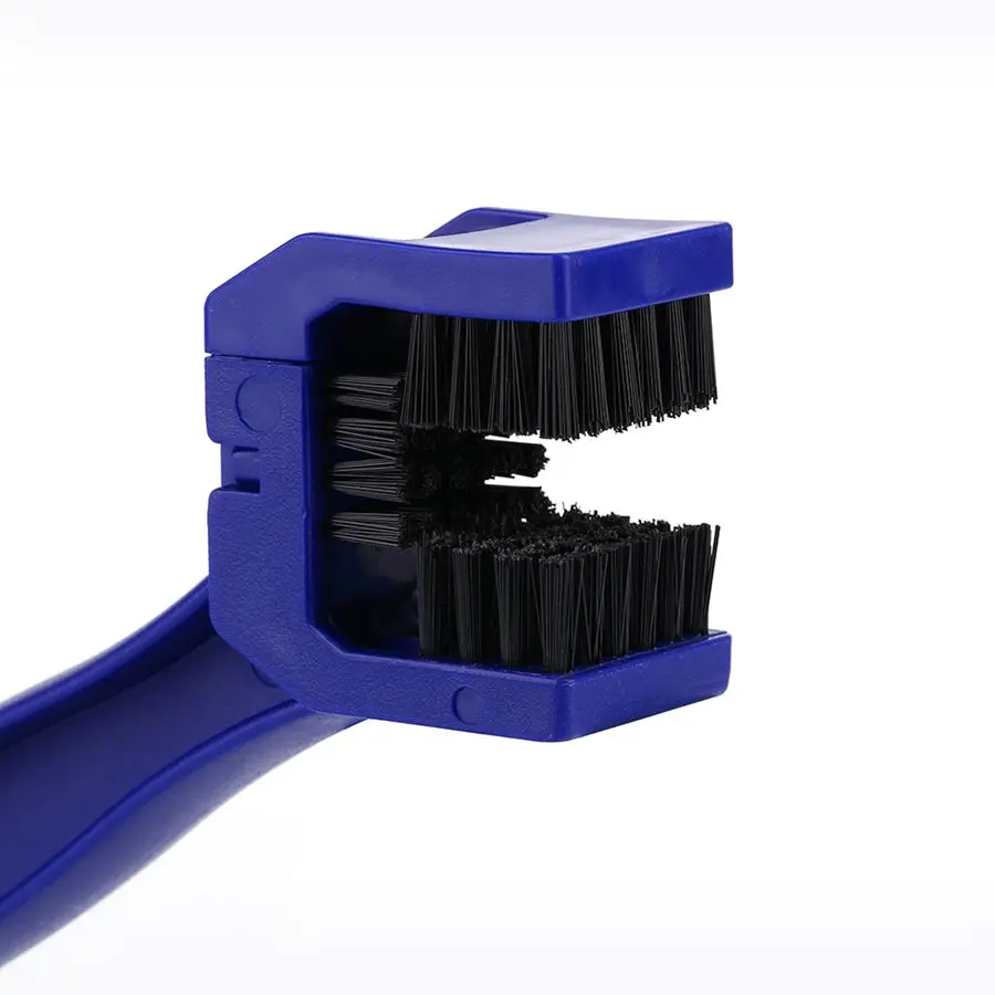 Щетка для чистки цепи мотоцикла и велосипеда синий инструмент удаления грязи с