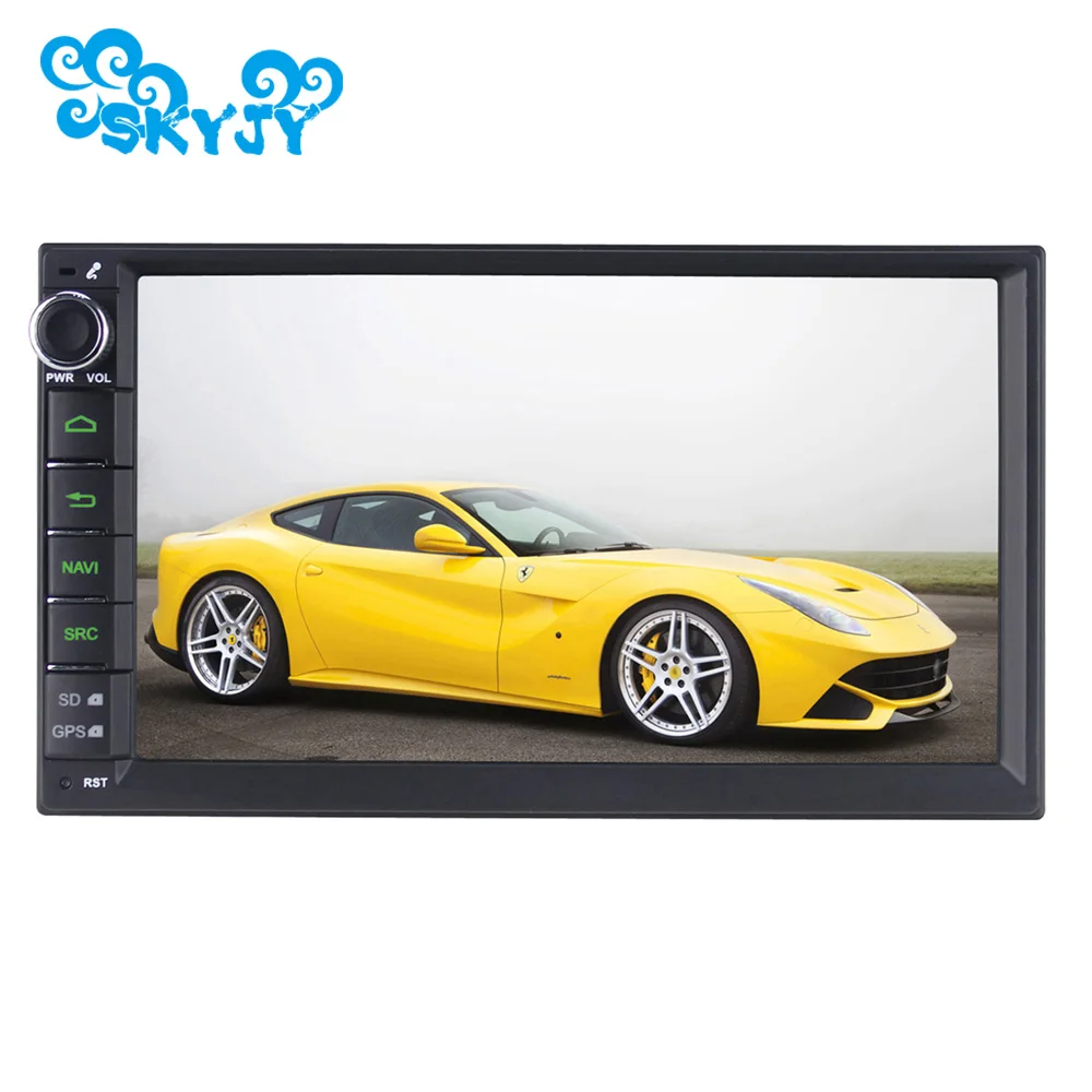 New 7 Inch Universal Car Radio Double 2 Din Quad Core 1024*600 GPS Navigation In Dash PC Stereo Video Electronics | Автомобили и