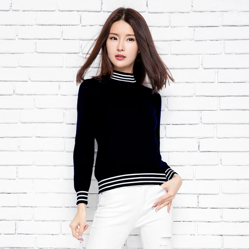 Лидер продаж кашемировый шерстяной свитер женский весенний пуловер с круглым