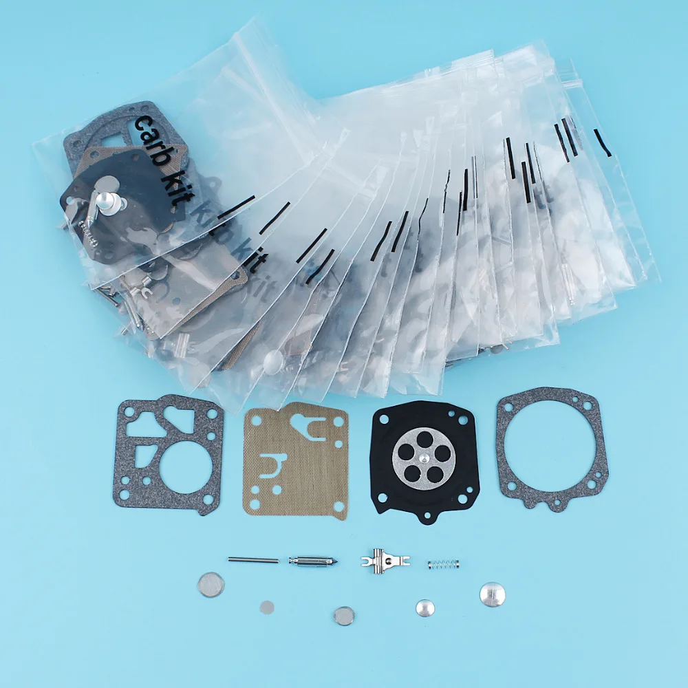 

20Pcs/lot Carburetor Diaphragm Repair Kit For Husqvarna 61 66 266 268 272 281 Jonsered 625 630 670 Chainsaw Tillotson RK-23HS