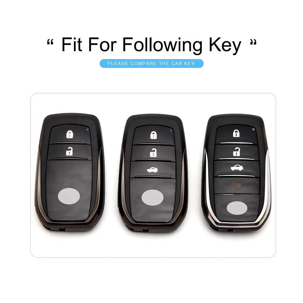 KUKAKEY 6 видов цветов TPU чехол для автомобильного ключа Toyota Avensis Corolla Prius Camry Vitz RAV4