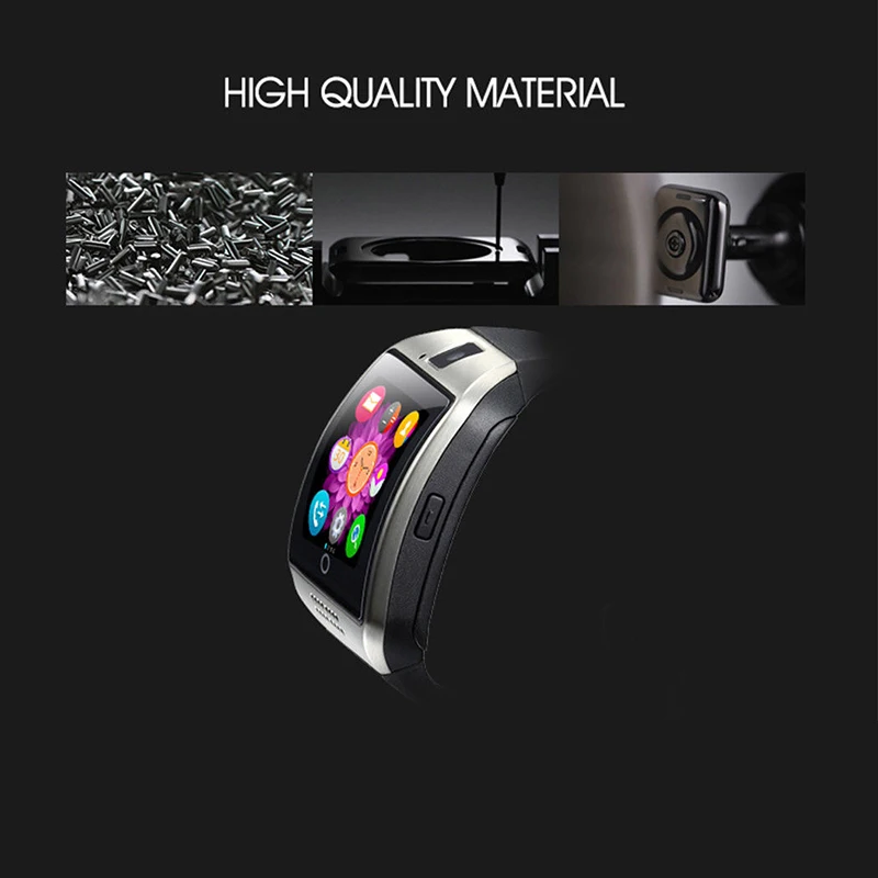 MOCRUX Bluetooth Смарт часы Q18 с камерой Facebook Whatsapp Twitter Синхронизация SMS Smartwatch поддержка SIM TF карты для IOS Android